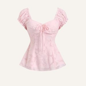 Pink Floral Corset Top